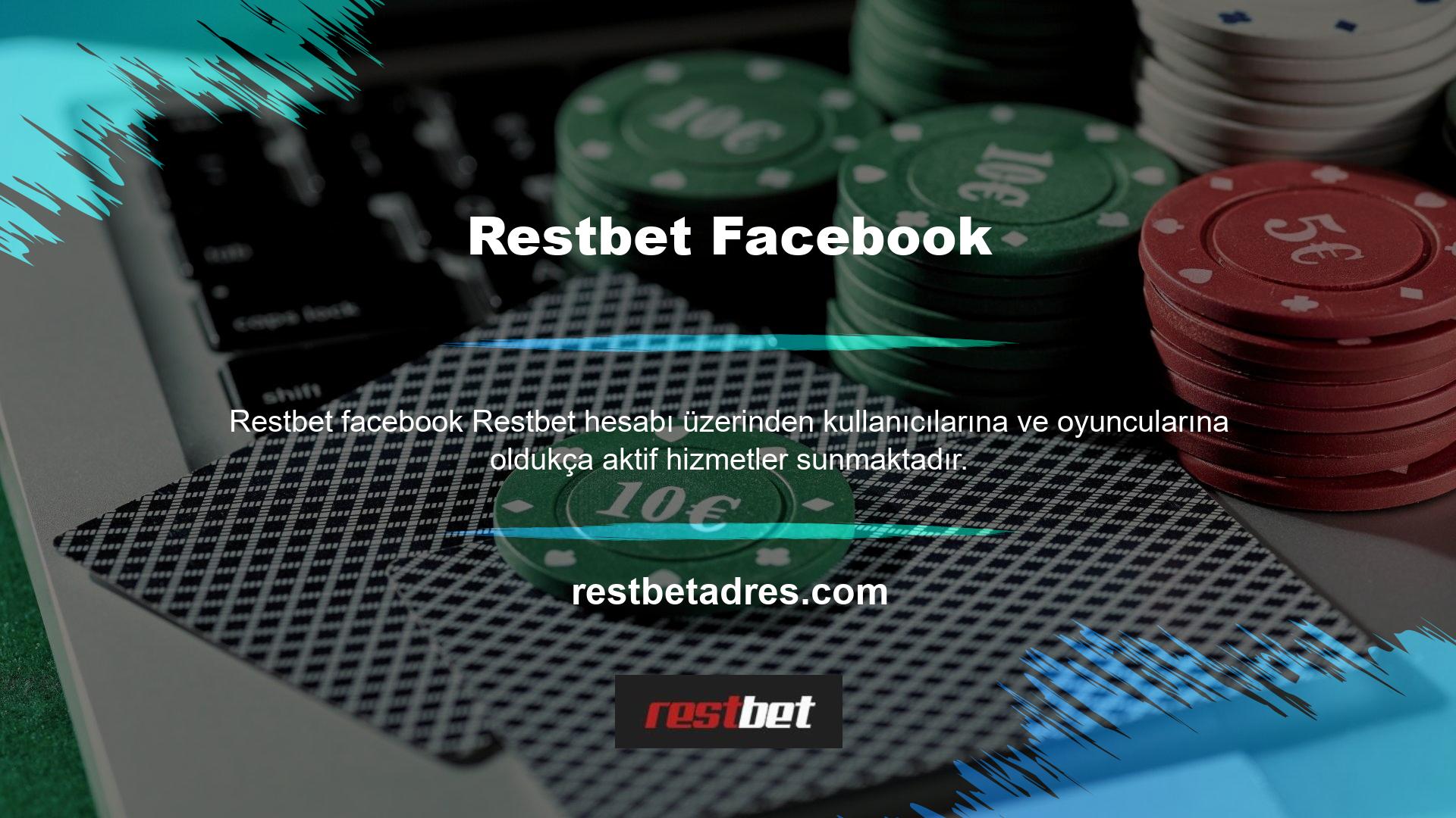 Oyuncuların herhangi bir sorusu veya şikayeti olması durumunda Restbet Facebook Blackjack Facebook hesabı üzerinden Restbet yöneticisi ile iletişime geçebilir ve soru veya şikayetlerini site yöneticisine iletebilirler