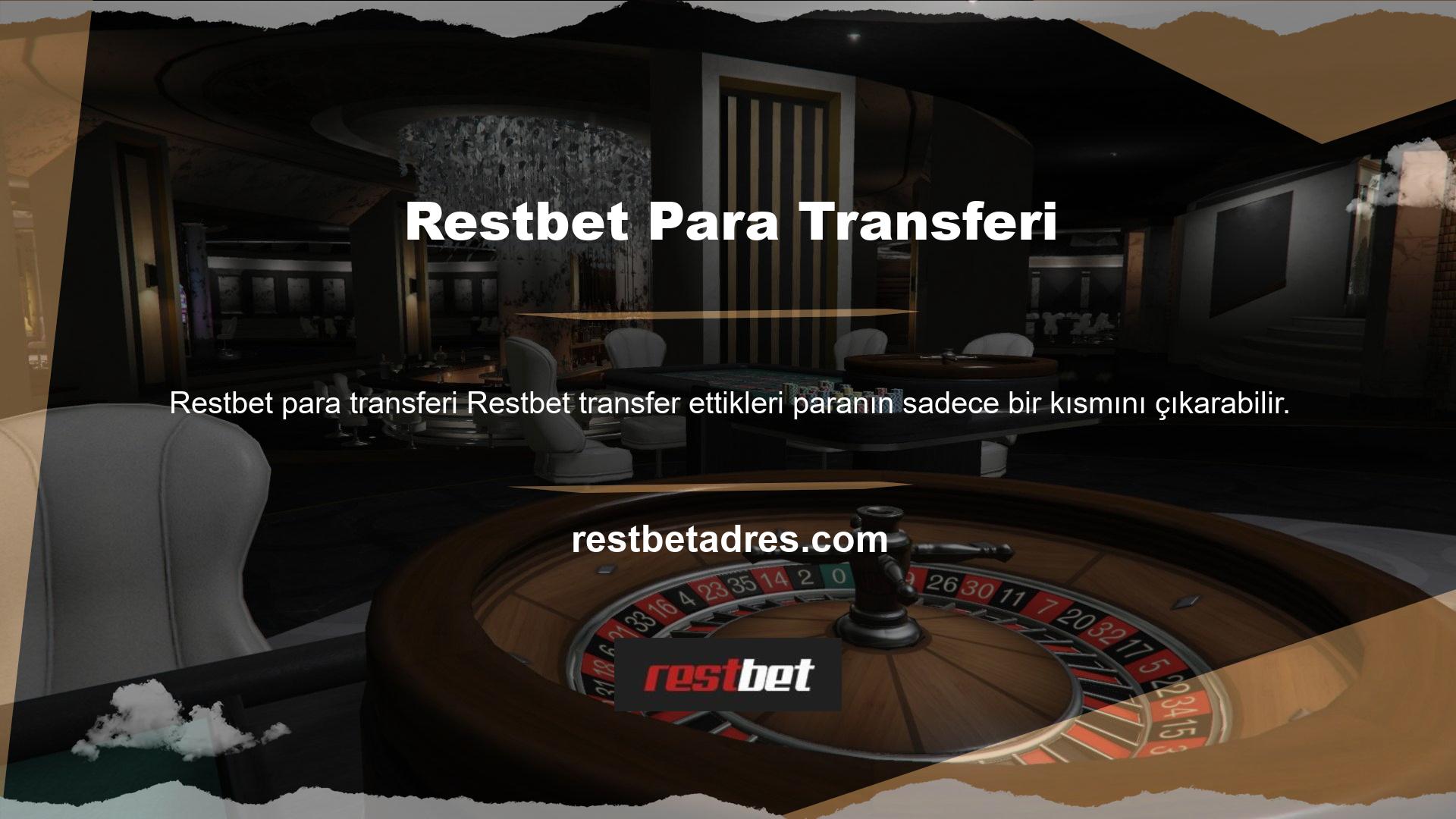Ülkemizde yasadışı bahisler yasaktır, ancak şu anda oyun yasakları yoktur, bu nedenle Restbet huzuruna bahse girebilirsiniz